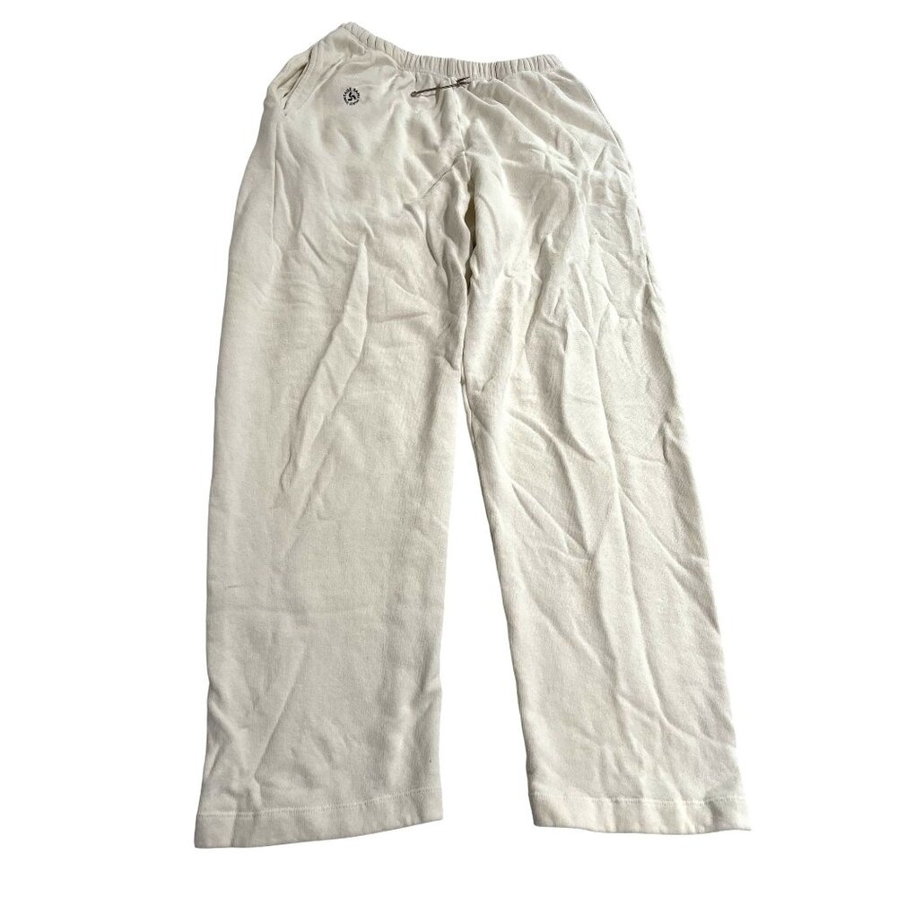 Sami Miro Vintage Safety Pin Sweatpants in White Terry
